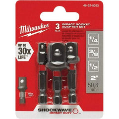 Milwaukee Tool - Power & Impact Screwdriver Bit Sets Point Type: Square Bit Type: Impact Socket Adapter - Exact Industrial Supply