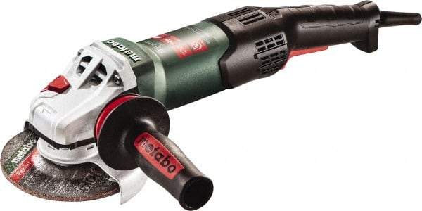 Metabo - 5" Wheel Diam, 10,000 RPM, Corded Angle & Disc Grinder - 5/8-11 Spindle, 120 Volts, 14.5 Amps - Exact Industrial Supply