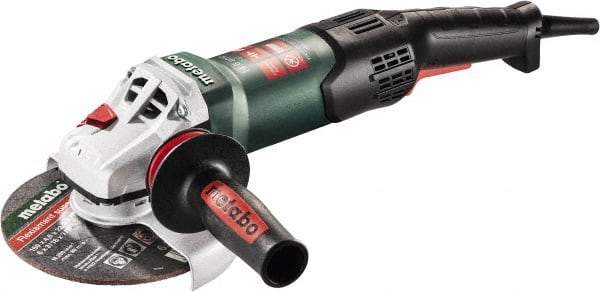 Metabo - 6" Wheel Diam, 9,600 RPM, Corded Angle & Disc Grinder - 5/8-11 Spindle, 120 Volts, 14.6 Amps - Exact Industrial Supply