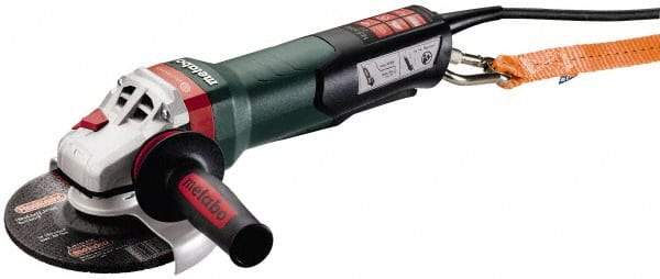 Metabo - 6" Wheel Diam, 9,600 RPM, Corded Angle & Disc Grinder - 5/8-11 Spindle, 120 Volts, 14.5 Amps - Exact Industrial Supply