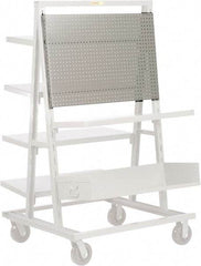 Little Giant - Pegboard Tool Rack - Use with Little Giant Adjustable Tray A-Frame Shelf Trucks - Exact Industrial Supply