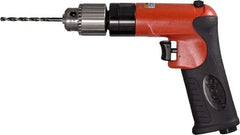 Sioux Tools - 1/4" Reversible Keyed Chuck - Pistol Grip Handle, 1,800 RPM, 12 LPS, 0.5 hp, 90 psi - Exact Industrial Supply