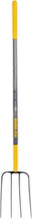 True Temper - Fork with 48" Handle with Grips - 8-1/4" Blade Width, 4 Tines, 12-1/2" Tine Length - Exact Industrial Supply