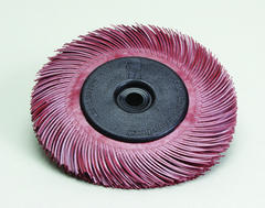 6 x 1" - 220 Grit - Ceramic - Radial Bristle Brush - Exact Industrial Supply