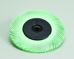 6 x 1" - 1 Micron Grit - Ceramic - Radial Bristle Brush - Exact Industrial Supply