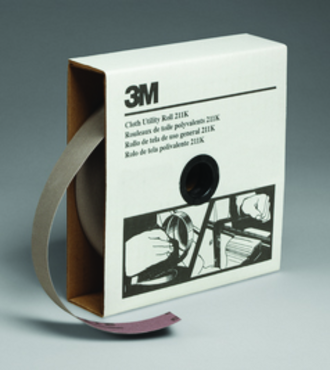 1-1/2" x 50 Yds - 320 Grit - Aluminum Oxide - J Weight - Utility Cloth Roll 211K - Exact Industrial Supply