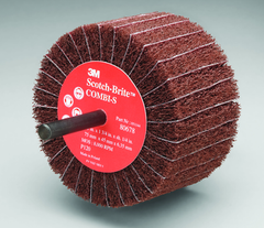 3" - P120 Grit - Aluminum Oxide - Combi-S Wheel - Exact Industrial Supply