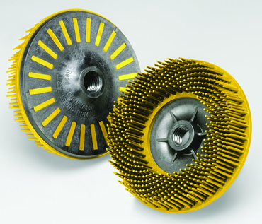 4-1/2 x 5/8-11" - 80 Grit - Ceramic - Bristle Disc - Exact Industrial Supply