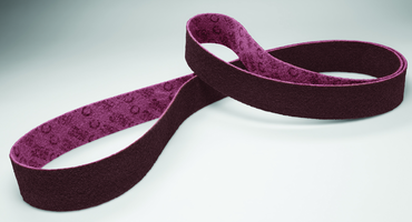 9 x 60" - MED Grit - Aluminum Oxide - Surface Conditioning Belt - Exact Industrial Supply