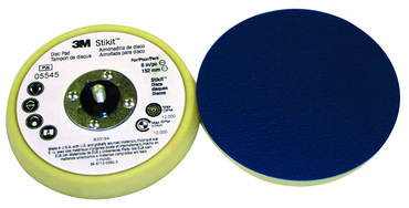 6 x 11/16" - 5/16-24 External Stikit(TM) Low Profile Finishing Disc Pad - Exact Industrial Supply