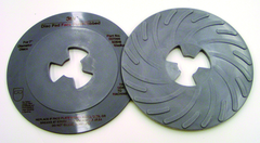 7" - Disc Pad Face Plate - Ribbed - Medium - Exact Industrial Supply