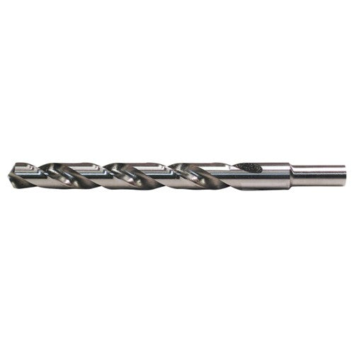 25/64 RHS / RHC HSS 118 Degree Radial Point General Purpose Jobber Length Drill - Bright - Exact Industrial Supply