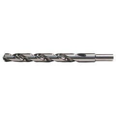 25/64 RHS / RHC HSS 118 Degree Radial Point General Purpose Jobber Length Drill - Bright - Exact Industrial Supply