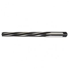 #9 LHS / RHC HSS Straight Shank Helical Flute Taper Pin Reamer - Bright - Exact Industrial Supply