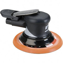 Dynabrade - 12,000 OPM, 18 CFM Air Consumption, Palm Air Orbital Sander - Round Pad, 1/4 NPT Inlet - Exact Industrial Supply