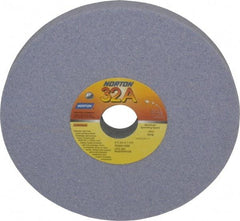 Norton - 8" Diam x 1-1/4" Hole x 3/4" Thick, I Hardness, 60 Grit Surface Grinding Wheel - Aluminum Oxide, Type 1, Medium Grade, 3,600 Max RPM, Vitrified Bond, No Recess - Exact Industrial Supply