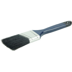 2″ Angled Sash Brush, Black China Bristle, 2-1/4″ Trim Length, Blue Foam Handle - Exact Industrial Supply