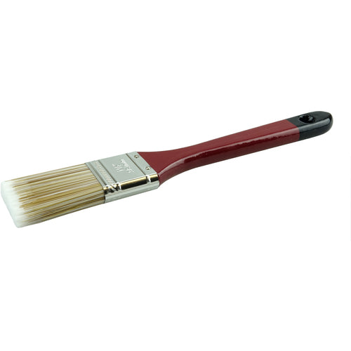 1-1/2″ Flat Sash Brush, Poly/Nylon Fill, 2-1/4″ Trim Length, Red Foam Handle - Exact Industrial Supply