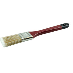 1-1/2″ Flat Sash Brush, Poly/Nylon Fill, 2-1/4″ Trim Length, Red Foam Handle - Exact Industrial Supply