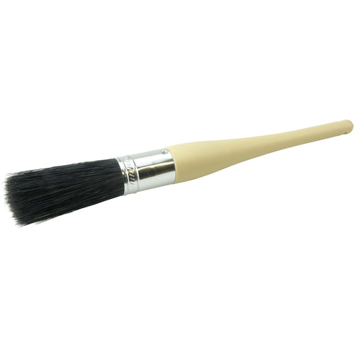 #101-1/16″ Oval Sash Brush, Black China Bristle, 3″ Trim Length, Plain Foam Handle - Exact Industrial Supply