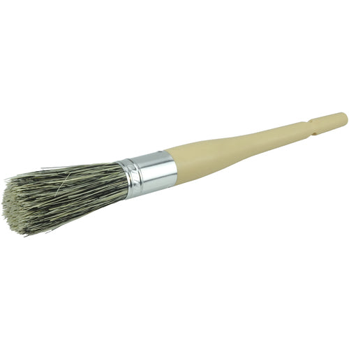 1″ Parts Cleaning Brush, Tampico Fill, 2-3/4″ Trim Length, Plain Foam Round Sash Handle - Exact Industrial Supply