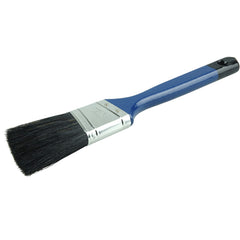 1-1/2″ Angled Sash Brush, Black China Bristle, 2-1/4″ Trim Length, Blue Foam Handle - Exact Industrial Supply