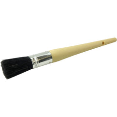 #6 13/16″ Oval Sash Brush, Black China Bristle, 2″ Trim Length, Plain Foam Handle - Exact Industrial Supply