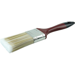 2″ Varnish Brush, Poly/Nylon Fill, 2-3/4″ Trim Length, Red Foam Handle - Exact Industrial Supply