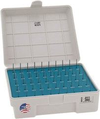 Meyer Gage - 50 Piece, 0.011-0.06 Inch Diameter Plug and Pin Gage Set - Minus 0.0001 Inch Tolerance, Class Z - Exact Industrial Supply