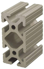 80/20 Inc. - 48 Inches Long x 1-1/2 Inches Wide x 3 Inches High, T Slotted Aluminum Extrusion - 2.0798 Square Inches, Clear Anodized Finish - Exact Industrial Supply