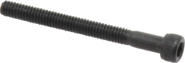 Value Collection - #3-56 UNF Hex Socket Drive, Socket Cap Screw - Alloy Steel, Black Oxide Finish, Partially Threaded, 1" Length Under Head - Exact Industrial Supply