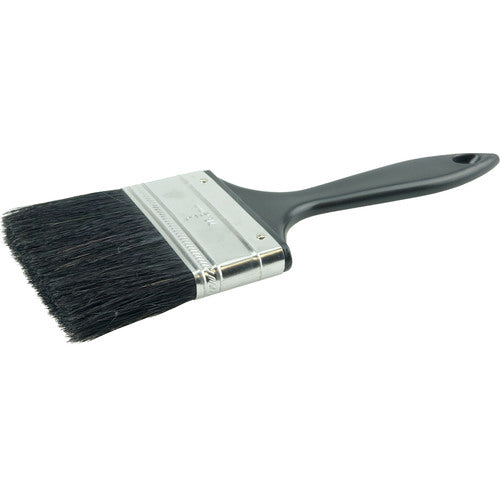 3″ Industrial Varnish Brush, Black China Bristle, 2-1/4″ Trim Length, Blue Plastic Sash - Exact Industrial Supply