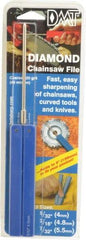 DMT - 9-1/2" OAL Coarse Round Chainsaw File Diamond File - 5/32" Wide x 5/32" Thick, 3-3/4 LOC, Blue, 325 Grit - Exact Industrial Supply