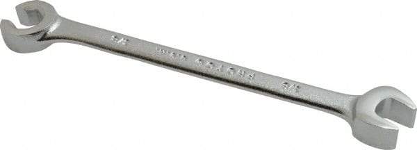 Proto - 3/8", Satin Finish, Combination Flare Nut Wrench - 6 Points, 5-11/16" OAL, Steel, Double End Head - Exact Industrial Supply