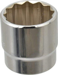 Blackhawk by Proto - 15/16", 3/8" Drive, Standard Hand Socket - 12 Points, 1-7/32" OAL, Chrome Finish - Exact Industrial Supply