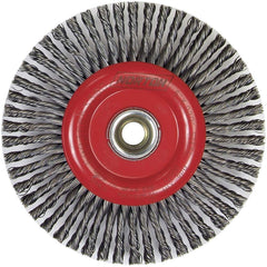 Norton - 6-7/8" OD, 5/8-11 Arbor Hole, Stringer Bead Carbon Wheel Brush - Exact Industrial Supply