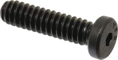 Value Collection - #10-24 UNC Hex Socket Drive, Low Socket Cap Screw - Alloy Steel, Black Oxide Finish, Fully Threaded, 3/4" Length Under Head - Exact Industrial Supply