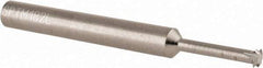 Scientific Cutting Tools - 18 to 56 TPI, Internal/External Single Profile Thread Mill - 1/4" Noml Diam, 0.182" Cut Diam, 1/4" Shank Diam, 4 Flute, 0.104" Neck Diam, 0.65" Neck Length, 2-1/2" OAL, Bright Finish - Exact Industrial Supply