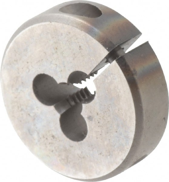 Cle-Line - #6-32 UNC High Speed Steel Round Adjustable Die - Exact Industrial Supply