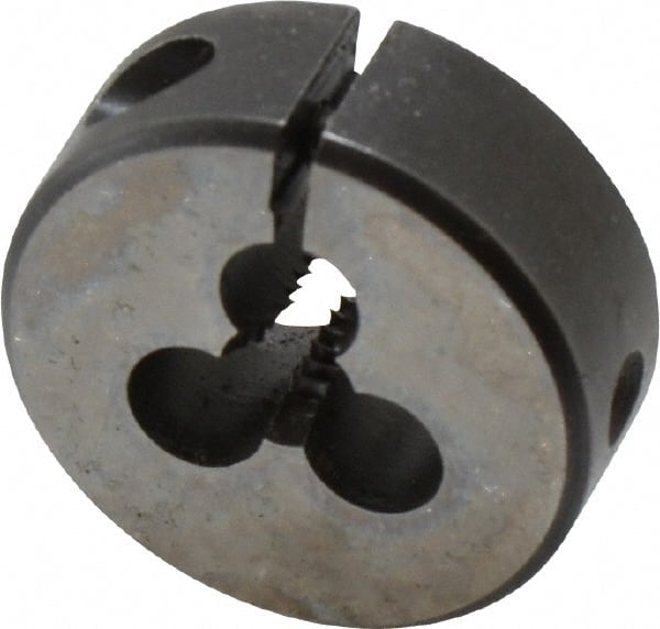 Cle-Line - #10-24 UNC High Speed Steel Round Adjustable Die - Exact Industrial Supply