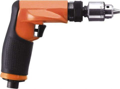 Cleco - 1/4" Keyless Chuck - Pistol Grip Handle, 600 RPM, 0.4 hp - Exact Industrial Supply