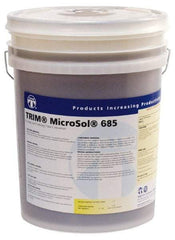 Master Fluid Solutions - Trim MicroSol 685, 5 Gal Pail Cutting & Grinding Fluid - Semisynthetic, For Machining - Exact Industrial Supply