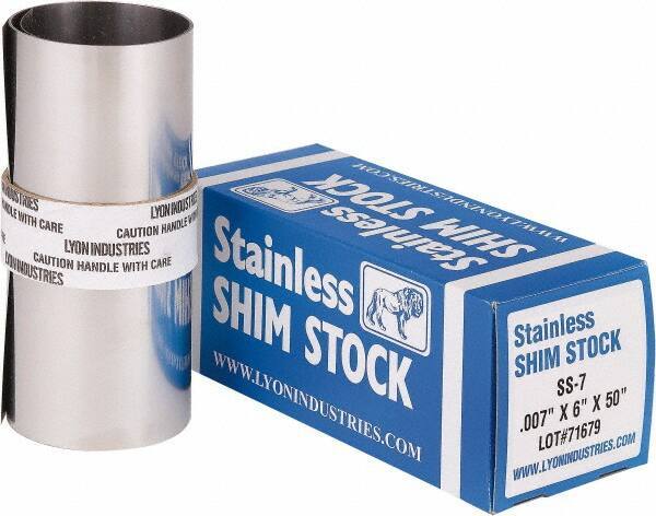 Made in USA - Metal Shim Stock   Type: Shim Stock Roll    Material: Stainless Steel - Exact Industrial Supply