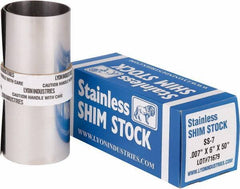Made in USA - Metal Shim Stock   Type: Shim Stock Roll    Material: Stainless Steel - Exact Industrial Supply
