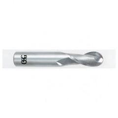 1/4" Dia. - 2-1/2" OAL - Carbide - Ball End HP End Mill-2 FL - Exact Industrial Supply