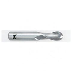 21/64" Dia. - 2-1/2" OAL - Carbide - Ball End HP End Mill-2 FL - Exact Industrial Supply