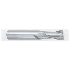 3/16″ Dia. × 3/16″ Shank × 5/8″ DOC × 2″ OAL, Carbide, TiAlN, 2 Flute, Square, Solid End Mill - Exact Industrial Supply