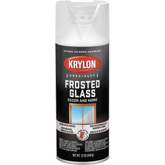 Krylon - Frosted Glass (Color), Frosted, Glass Frosting Spray Paint - 12 oz Container - Exact Industrial Supply