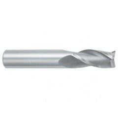 1 Dia. x 4 Overall Length 3-Flute Square End Solid Carbide SE End Mill-Round Shank-Center Cutting-Uncoated - Exact Industrial Supply