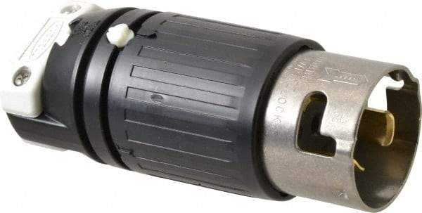 Hubbell Wiring Device-Kellems - 480 VAC, 50 Amp, NonNEMA Configuration, Industrial Grade, Self Grounding Plug - 1 Phase, 2 Poles, IP20, 0.83 to 1-1/4 Inch Cord Diameter - Exact Industrial Supply